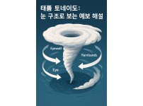 태풍 토네이도 위성사진