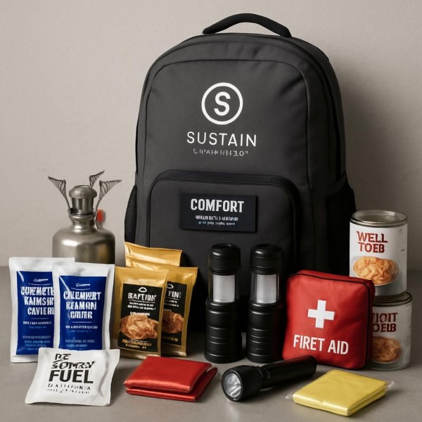태풍 대비 필수품, Sustain Supply Co. Comfort 2-Person 키트 리뷰